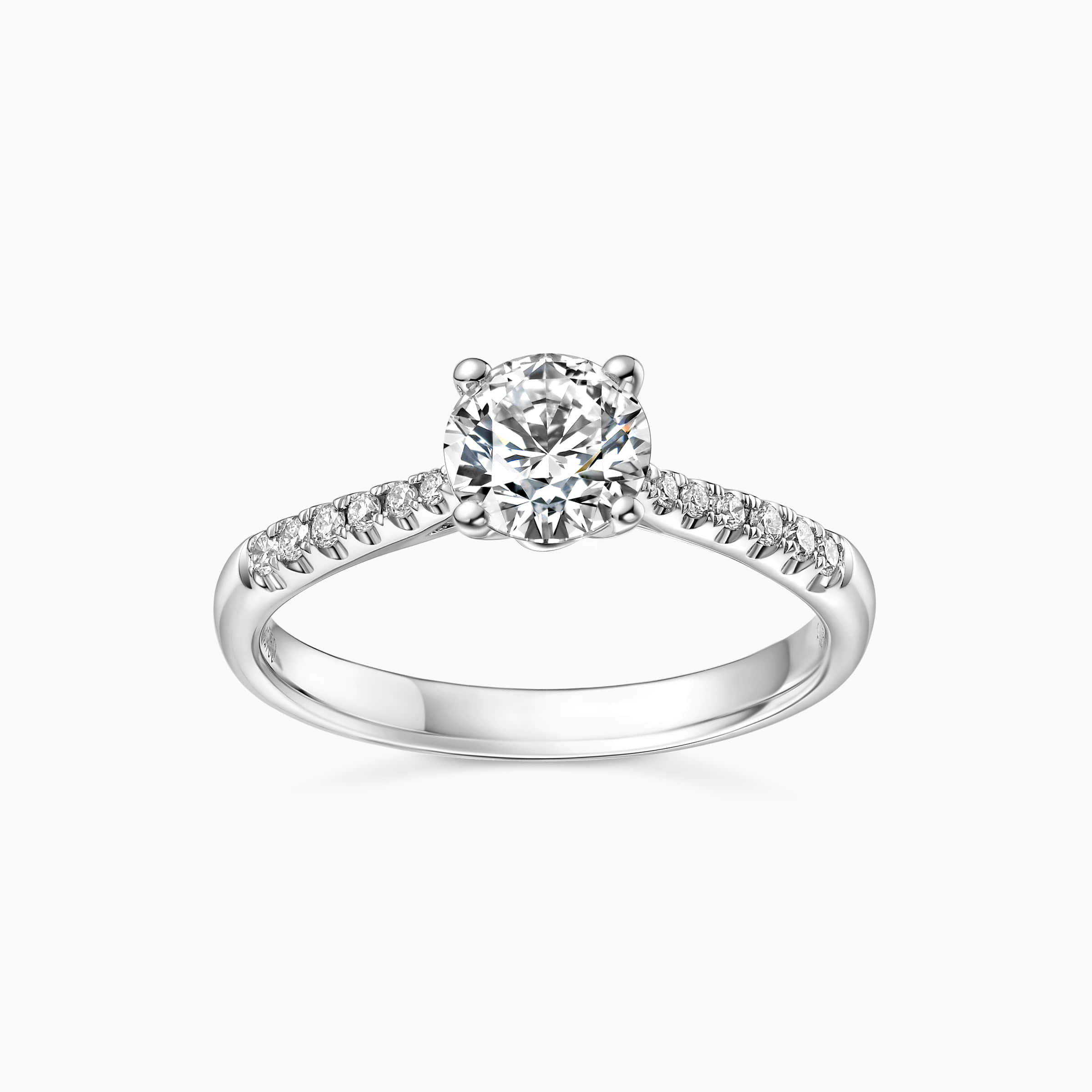 darry ring 4 prong engagement ring top view