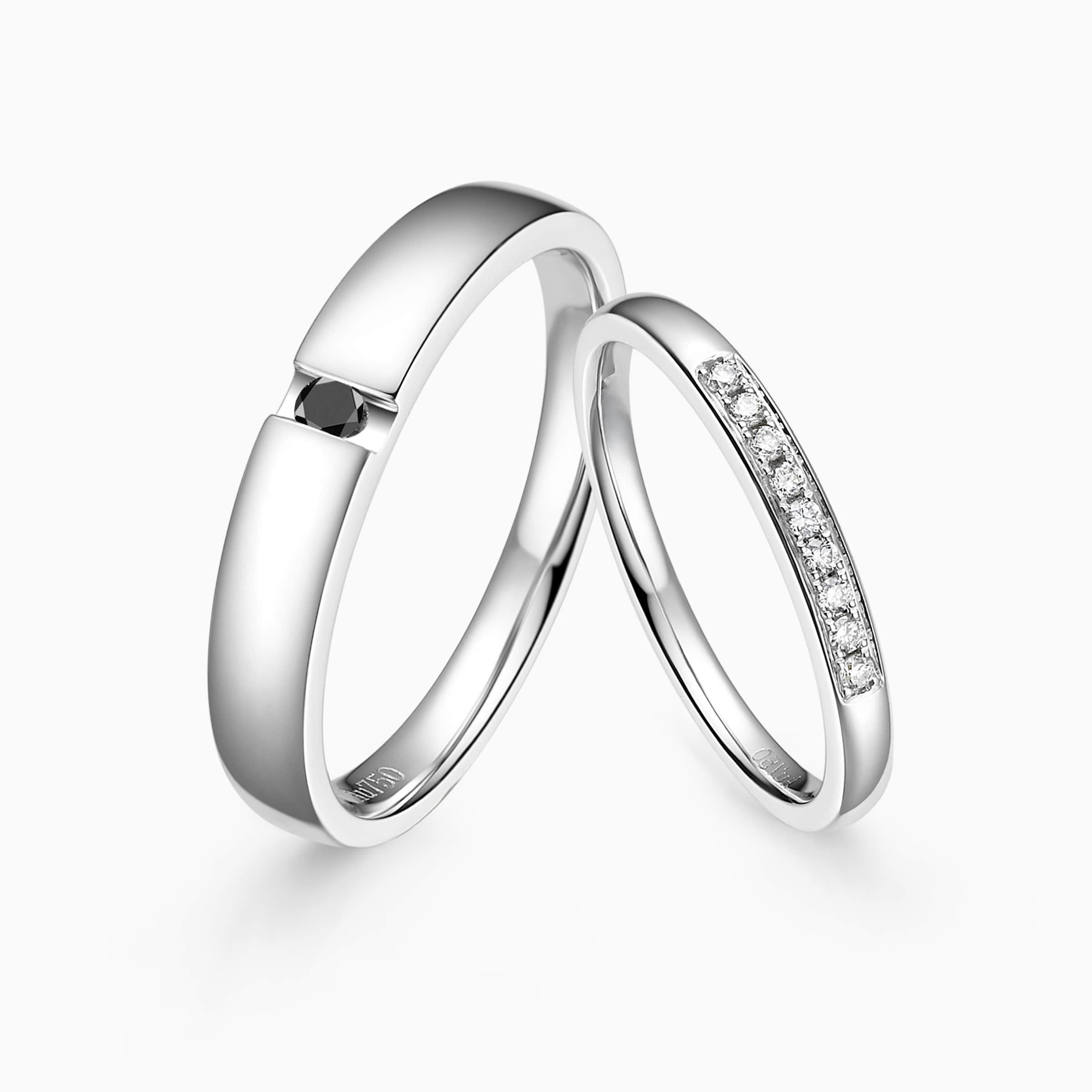 Darry Ring his and hers wedding ring sets in platinum
