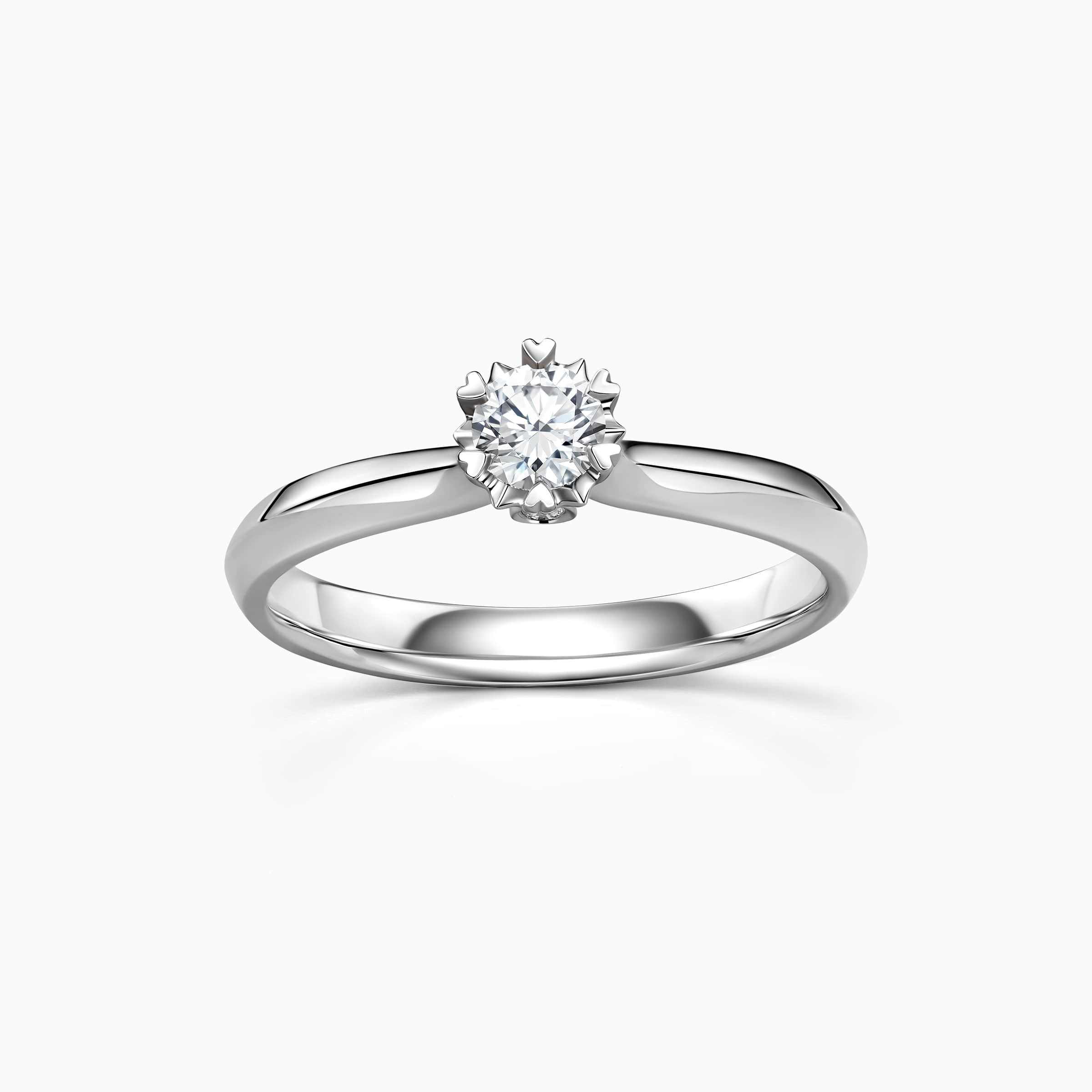 Darry Ring snowflake diamond promise ring white gold