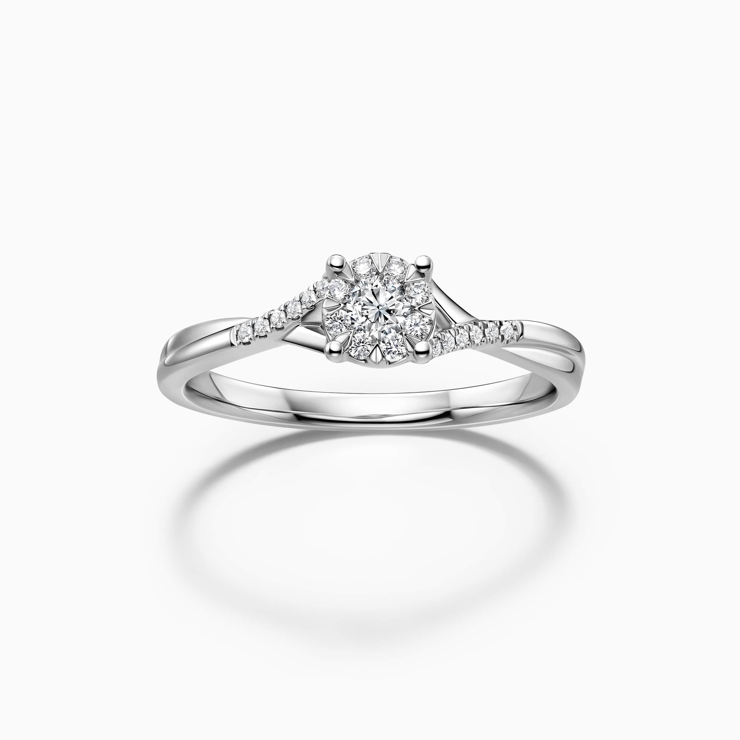 Darry Ring dainty promise ring white gold