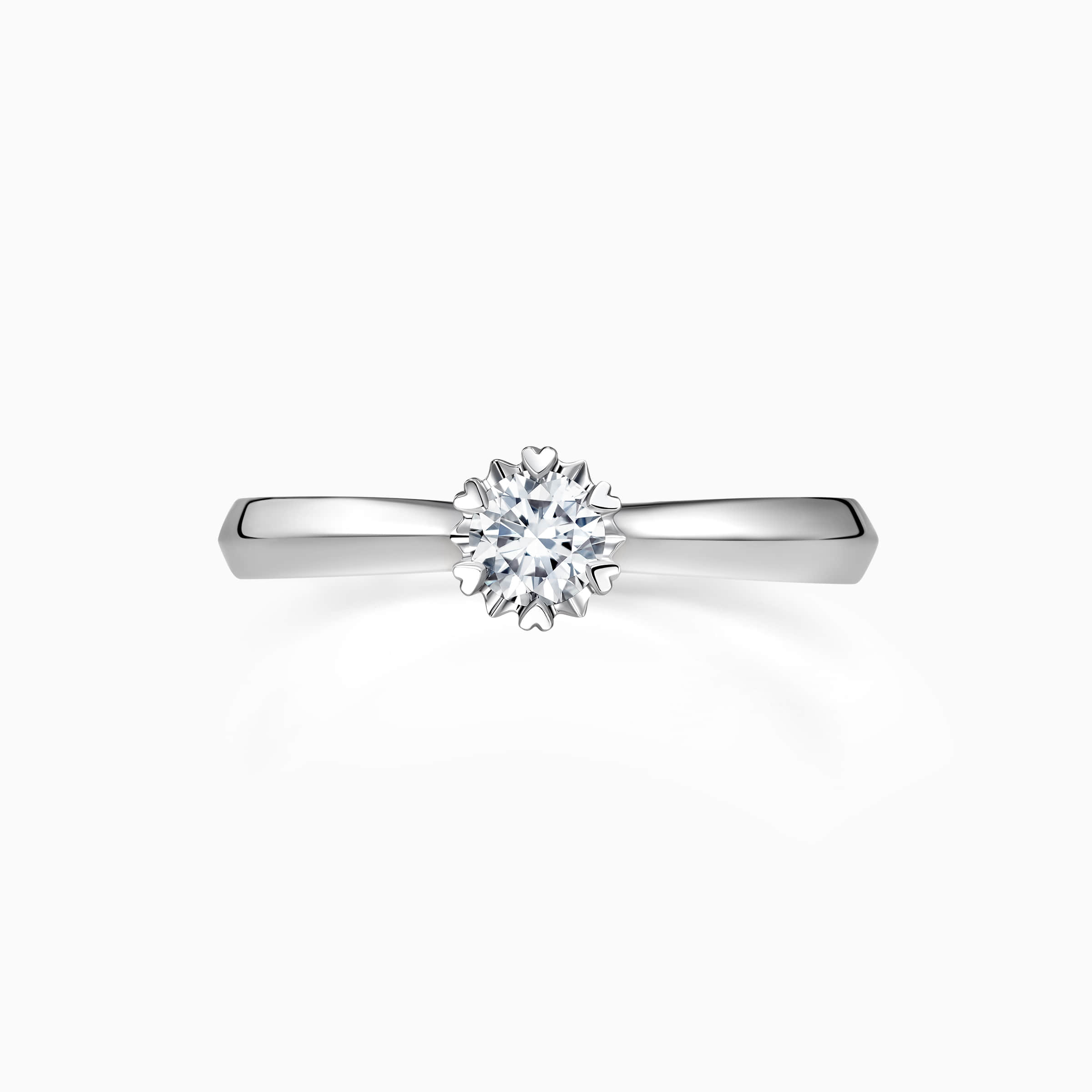 Darry Ring snowflake diamond promise ring top view