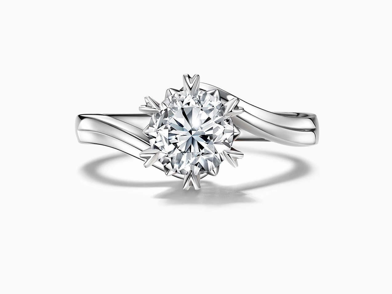 DR snowflake engagement ring