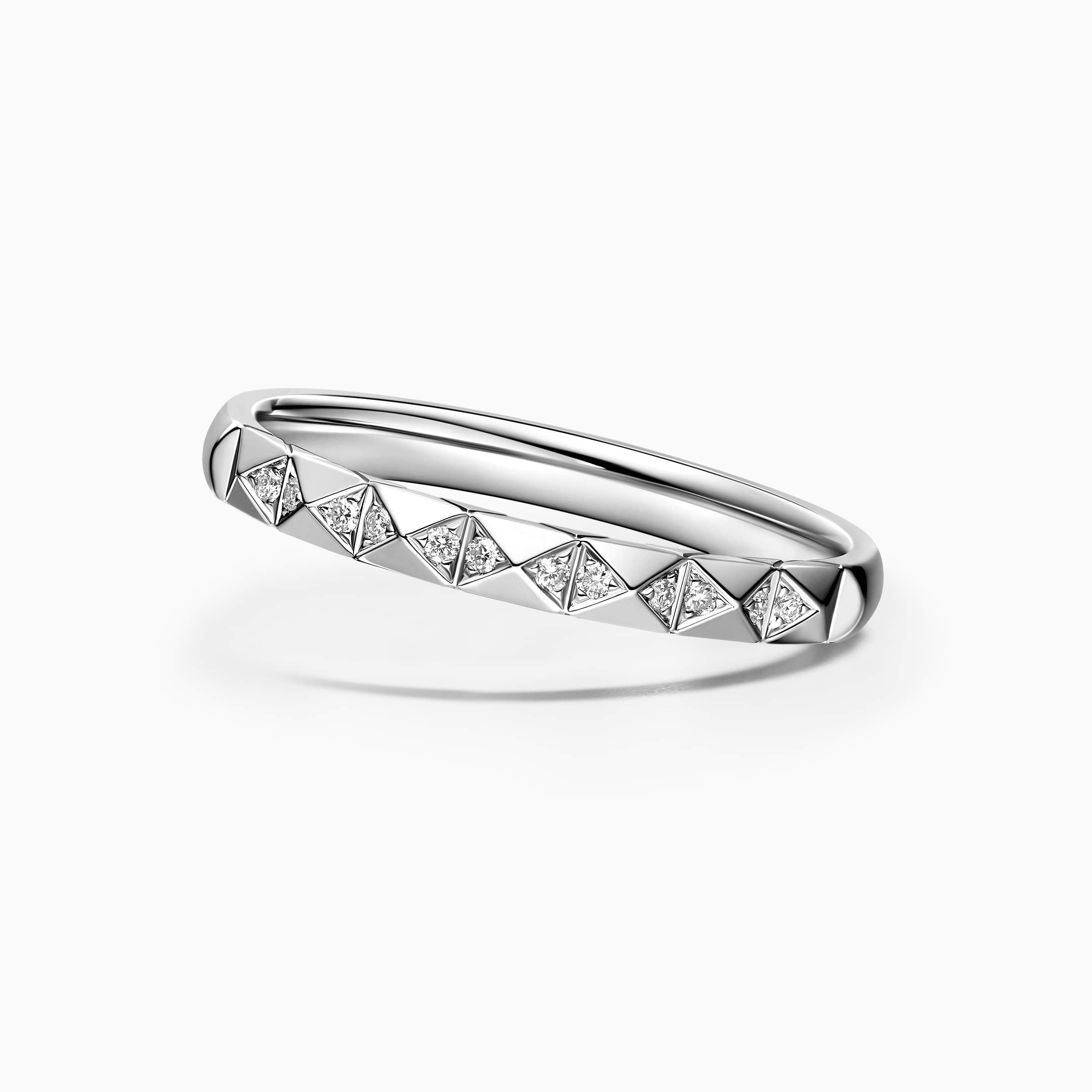 Darry Ring modern wedding band for her