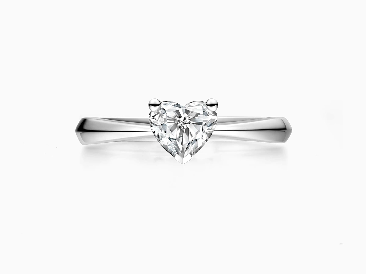heart shaped engagement ring