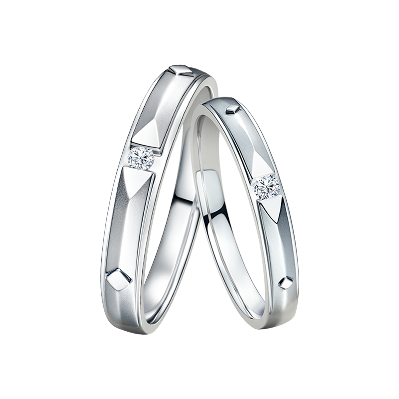 Modern Wedding Ring Sets in Platinum Darry Ring