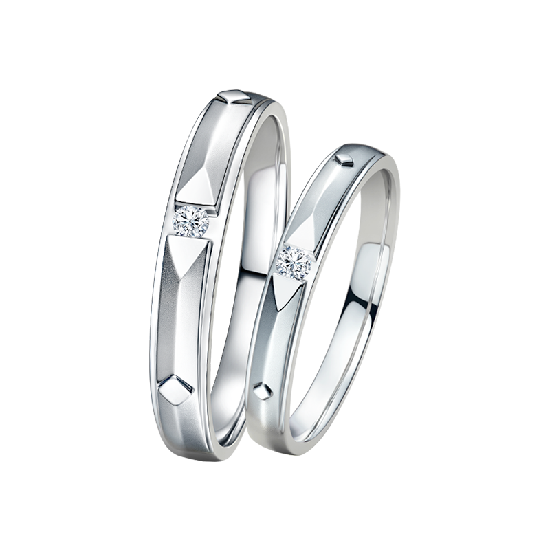 Modern Wedding Ring Sets in Platinum Darry Ring