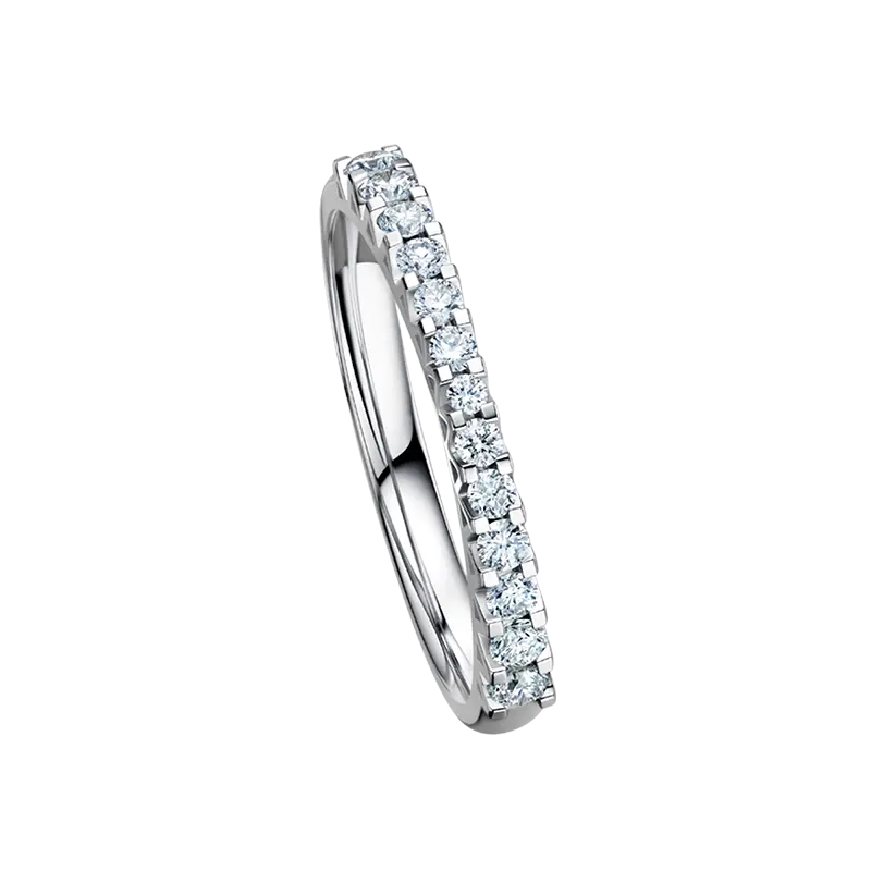Darry Ring pavé diamond wedding band for her